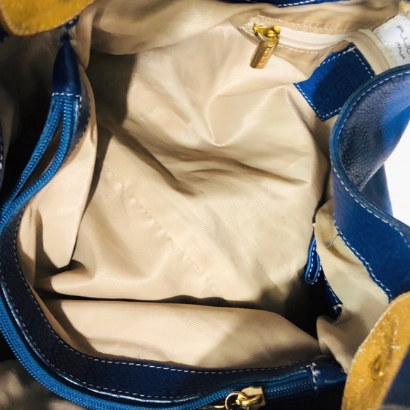 Pulicati Italia Royal Blue Leather Purse - Picture 4 of 6